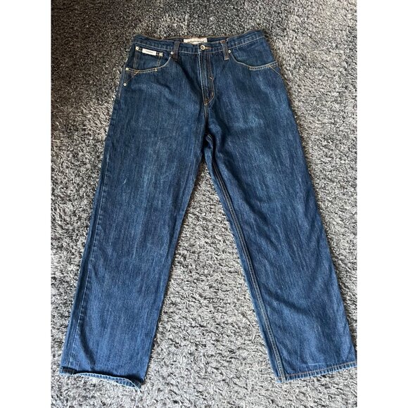 Vintage Rocawear Y2K Baggy Loose Hip Hop Skate Denim Jeans I3 - Picture 1 of 5